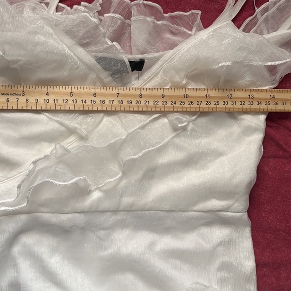 Lulu’s Ruffles White dress 👗 - Picture 12 of 14